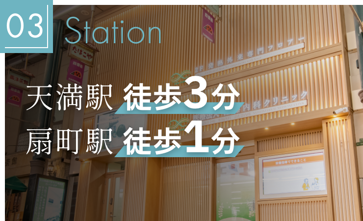 天満駅 徒歩3分、扇町駅 徒歩1分
